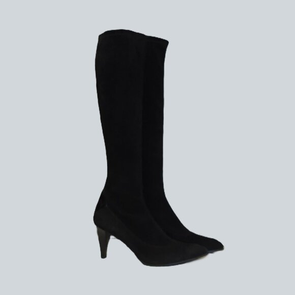 Vintage Stuart Weitzman Knee High Fitted Boots - Picture 1 of 4